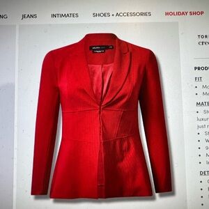Torrid Bold Red Blazer